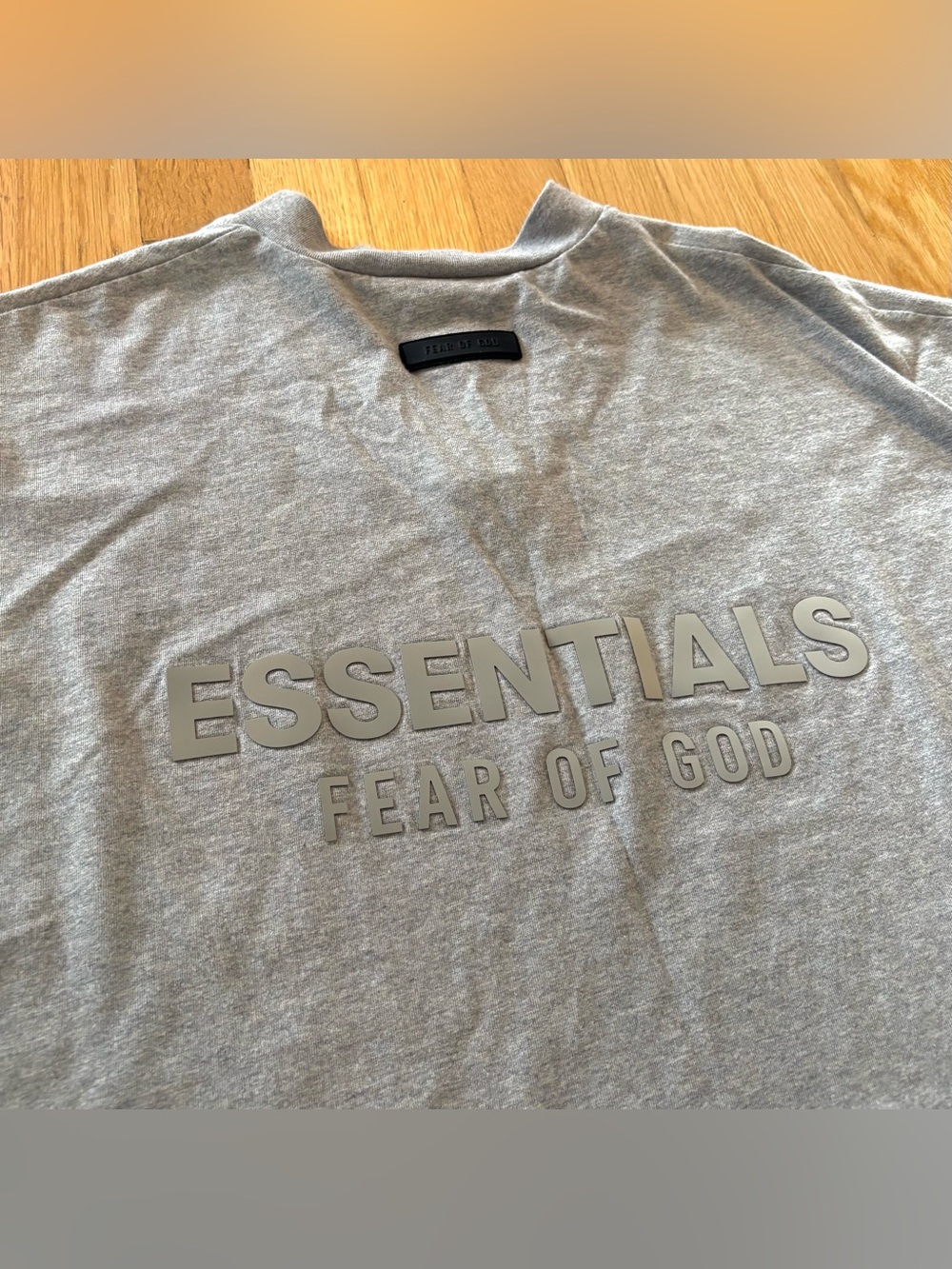 Fear Of God Essentials V-Neck T-Shirt Seal Grey XXL FOG Oversized Top Tee